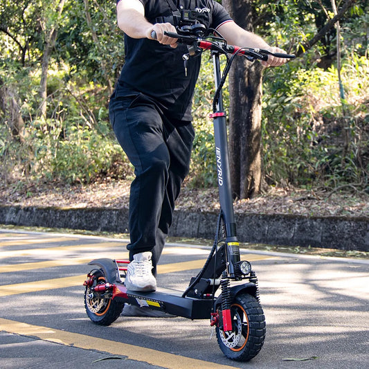 Peak 800W Off-Road Electric Scooter With Seat 48V/10Ah Folding Commuter E Scooter 28Mph Max Speed